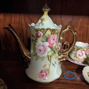 Lefton Rose Gold Teapot #3065